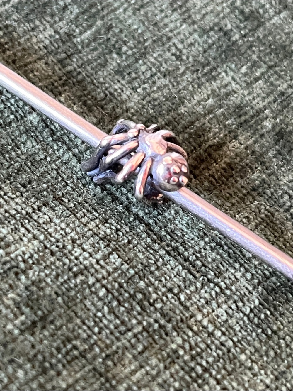 Trollbeads Silver Spider Charm Bead
